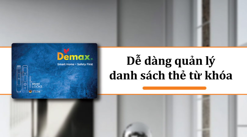 Demax EHL CDFID 125KHZ - Quản lý dễ dàng